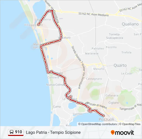 910 Bus Line Map
