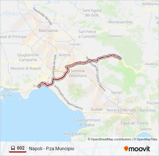 002 Bus Line Map