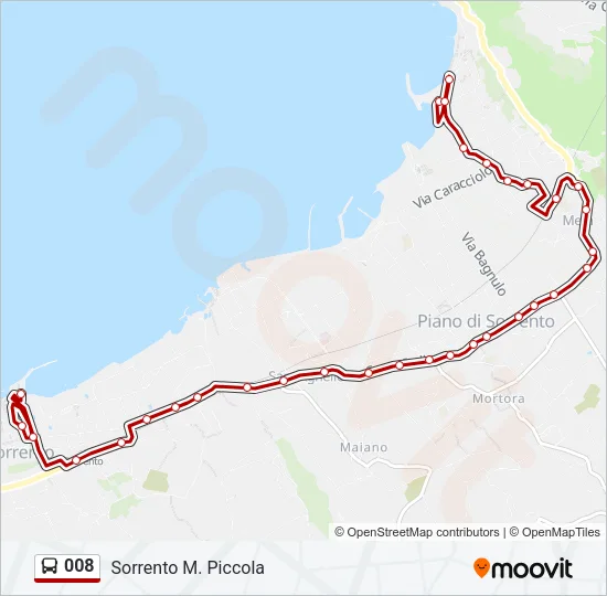 008 Bus Line Map