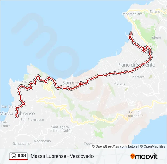 008 Bus Line Map