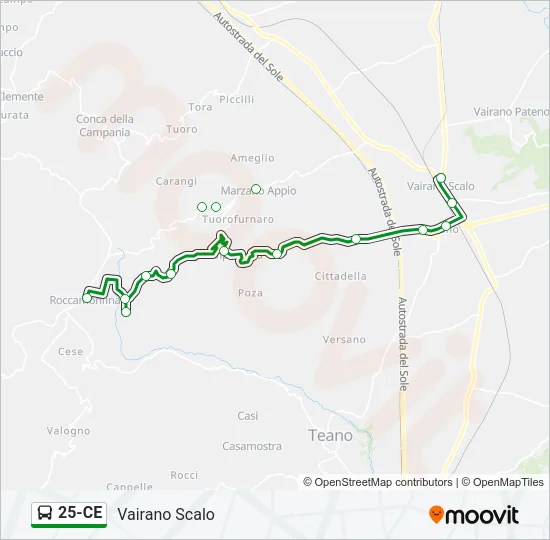 25-CE Bus Line Map