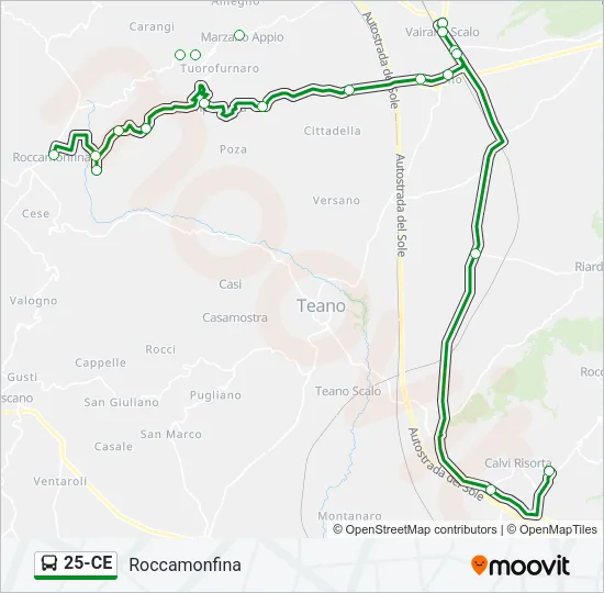 25-CE Bus Line Map