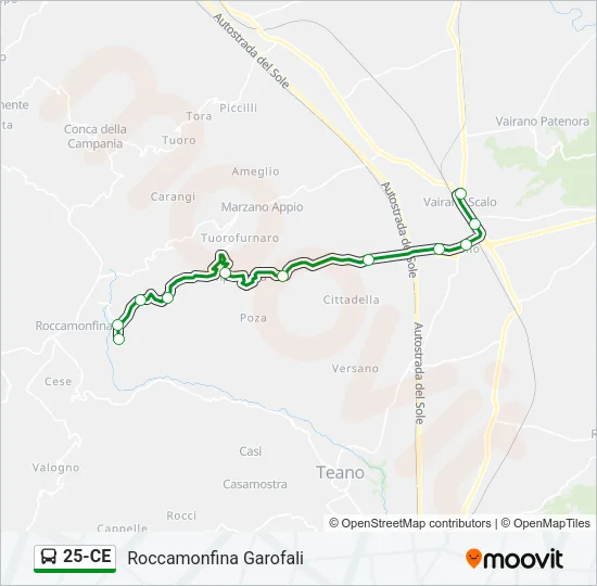 25-CE Bus Line Map
