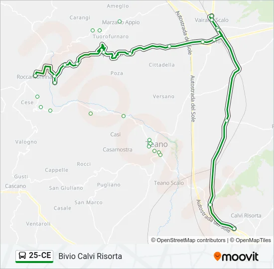 25-CE Bus Line Map