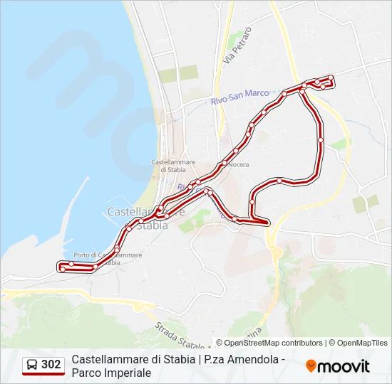 302 Bus Line Map