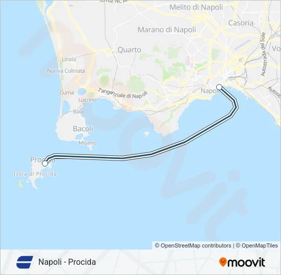 CAREMAR Ferry Line Map
