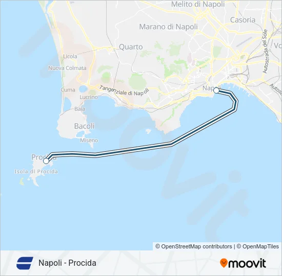 CAREMAR Ferry Line Map