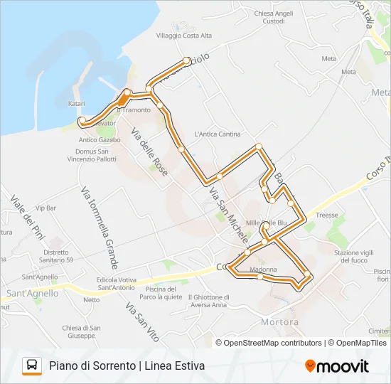 ANGELINO Bus Line Map