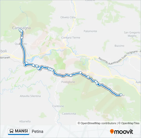 MANSI Bus Line Map