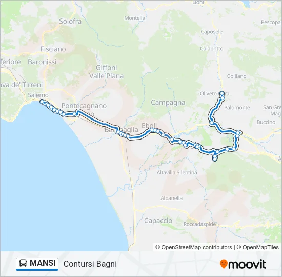 MANSI Bus Line Map
