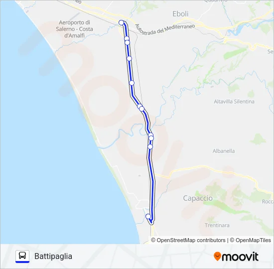 PALMENTIERI Bus Line Map