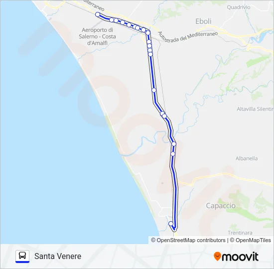 PALMENTIERI Bus Line Map