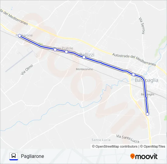 PALMENTIERI Bus Line Map