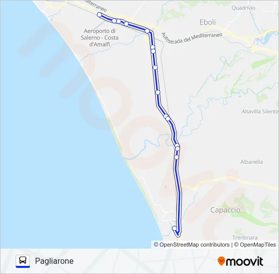 PALMENTIERI Bus Line Map