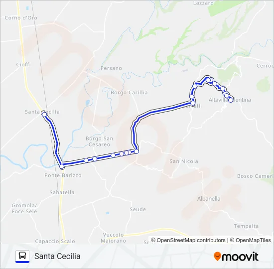 PALMENTIERI Bus Line Map