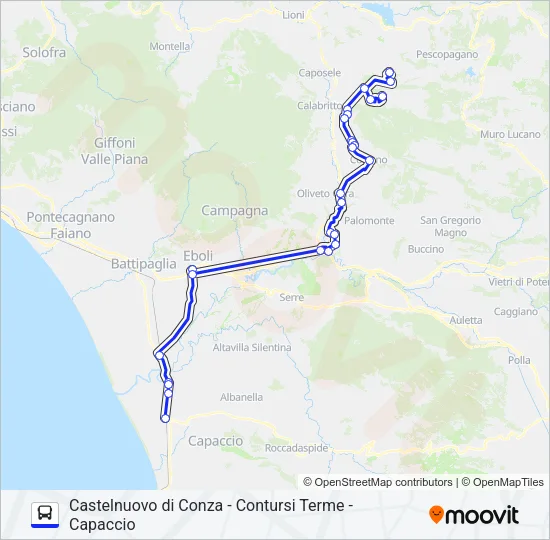 PALMENTIERI Bus Line Map