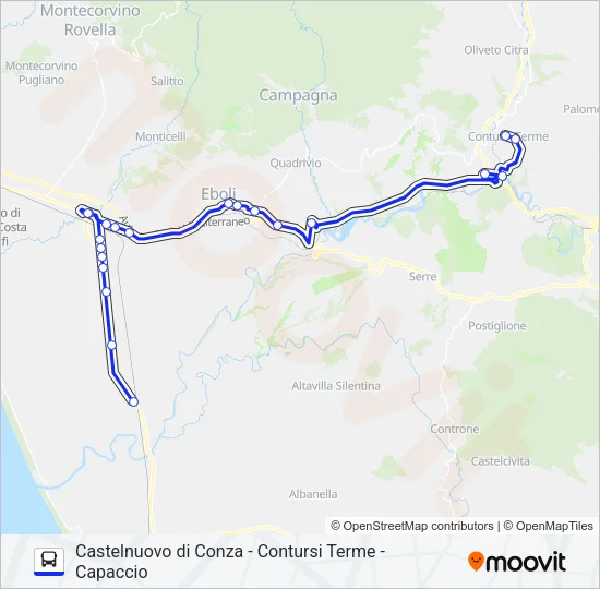 PALMENTIERI Bus Line Map