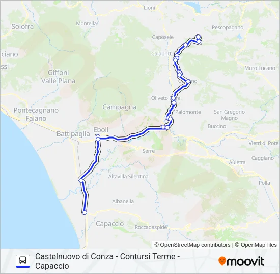 PALMENTIERI Bus Line Map