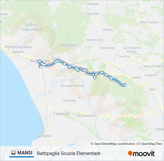 MANSI Bus Line Map