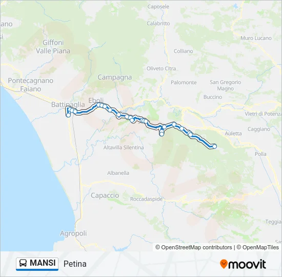 MANSI Bus Line Map