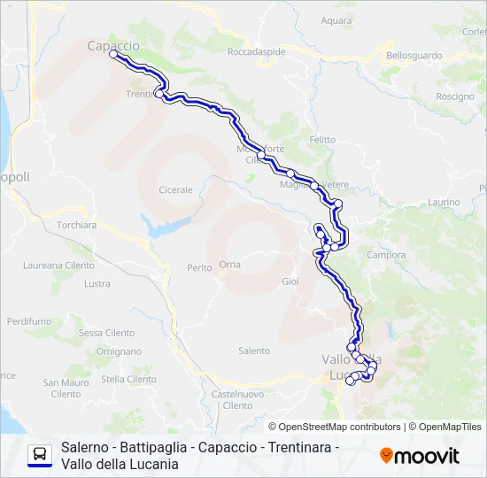 Percorso linea bus STROMILLO