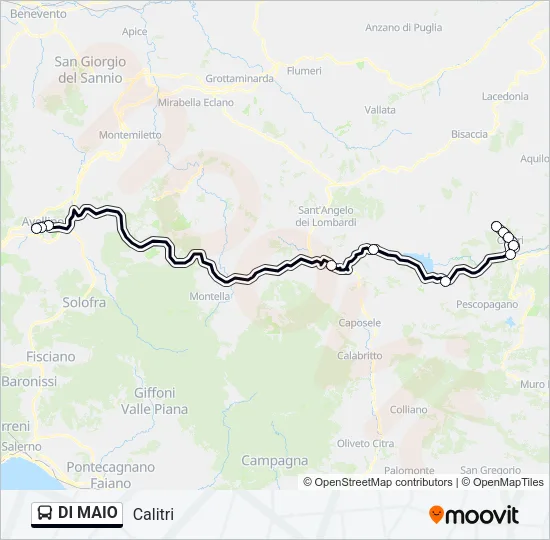 DI MAIO Bus Line Map