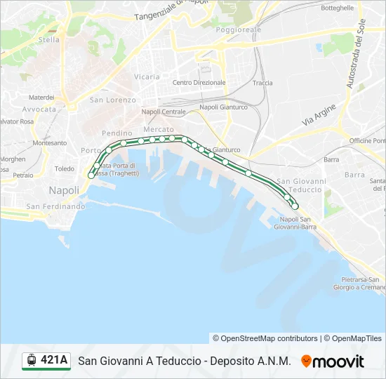 421A Light Rail Line Map