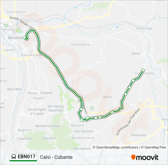 EBN017 Bus Line Map