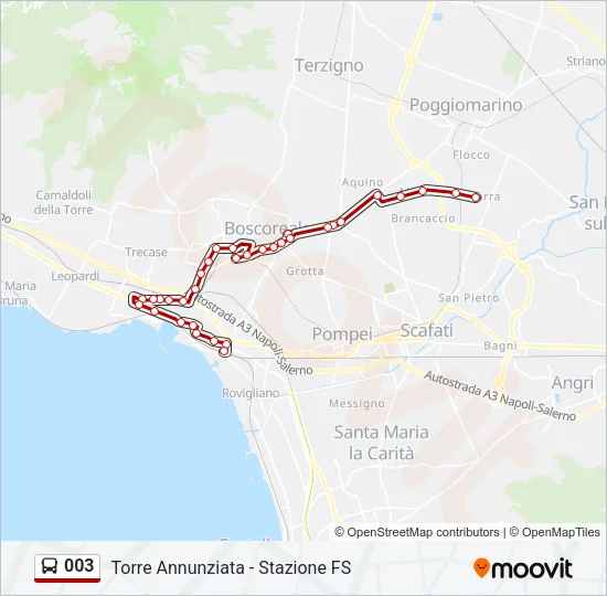 003 Bus Line Map