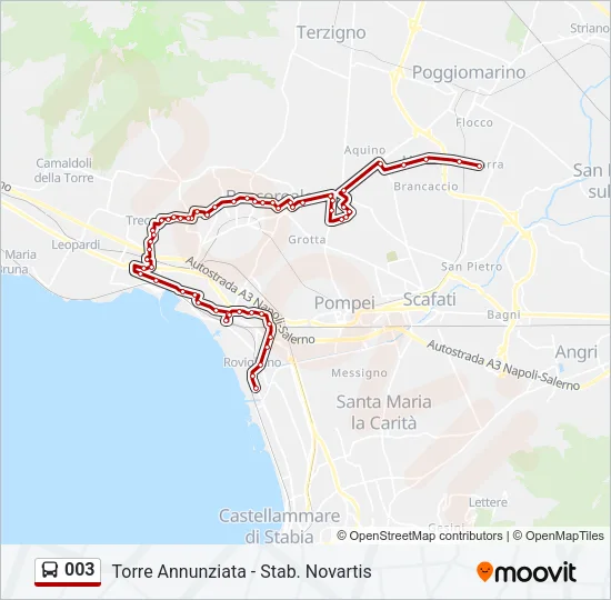 003 Bus Line Map