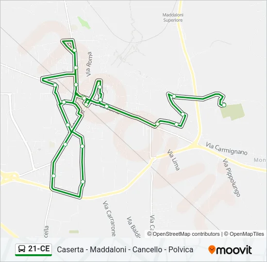 21-CE Bus Line Map