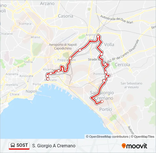 SOST Bus Line Map