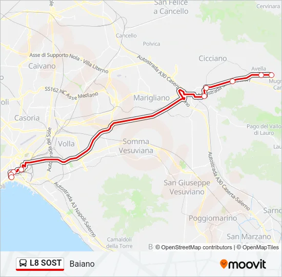 L8 SOST Bus Line Map