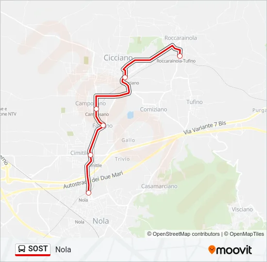 SOST Bus Line Map