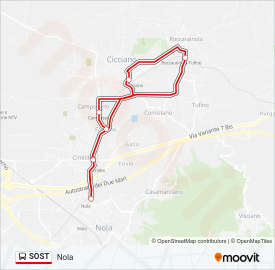 SOST Bus Line Map
