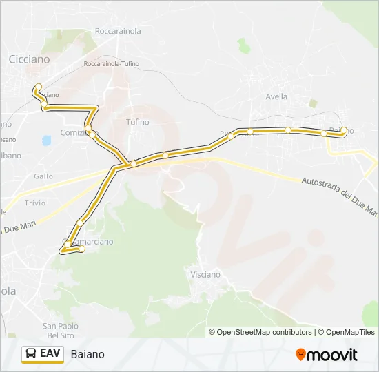EAV Bus Line Map