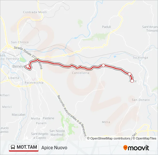MOT.TAM Bus Line Map
