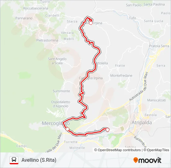 BARTOLINI Bus Line Map