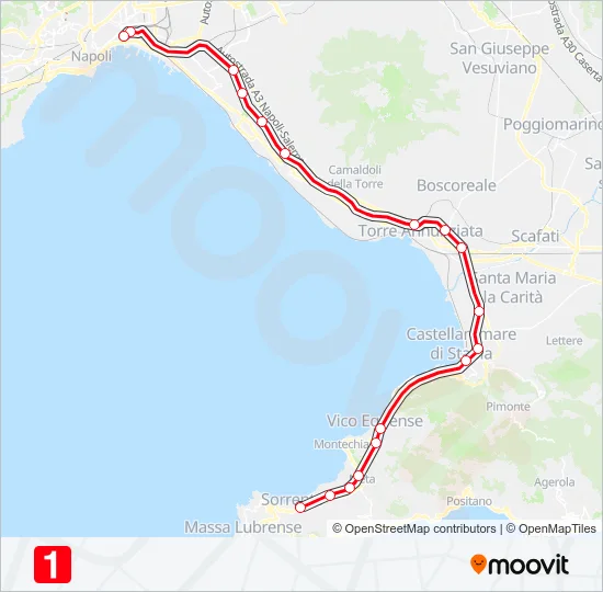 L1 Train Line Map