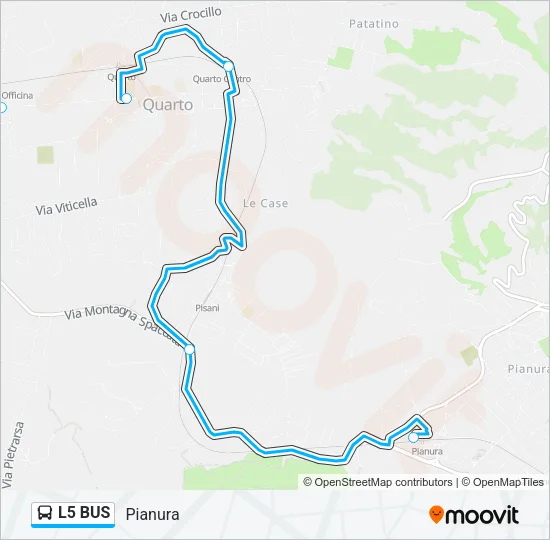 L5 BUS Bus Line Map