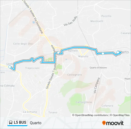 L5 BUS Bus Line Map