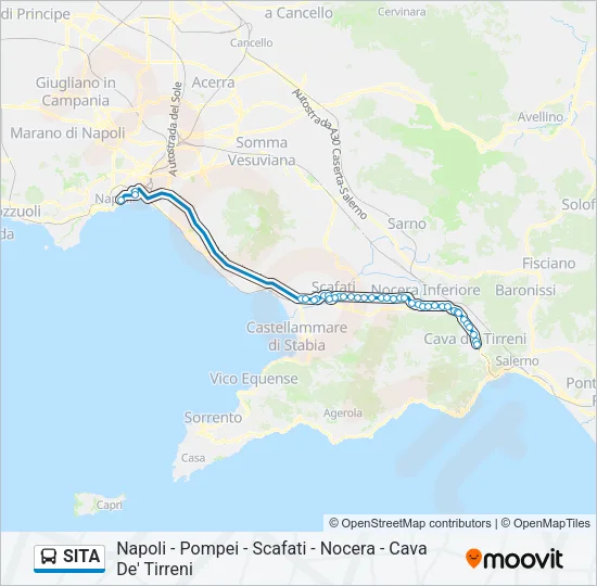 SITA Bus Line Map