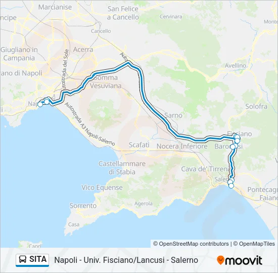 SITA Bus Line Map