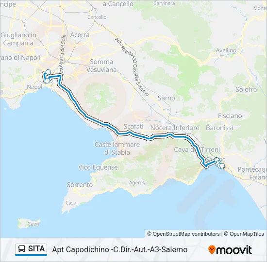SITA Bus Line Map