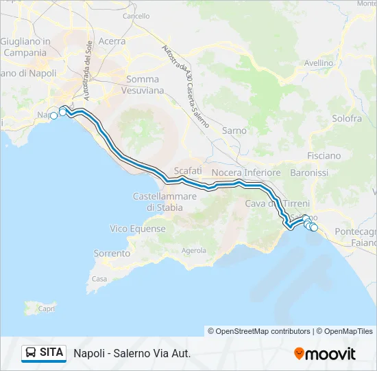 SITA Bus Line Map