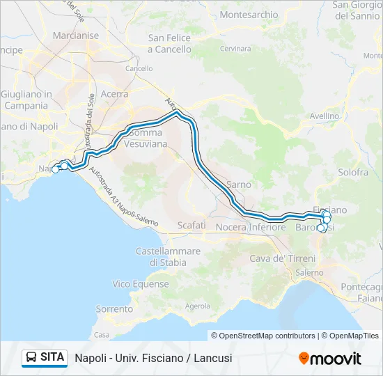 SITA Bus Line Map