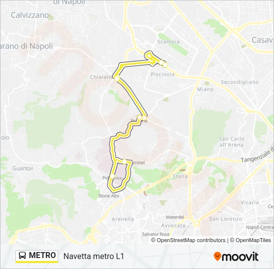 METRO Bus Line Map