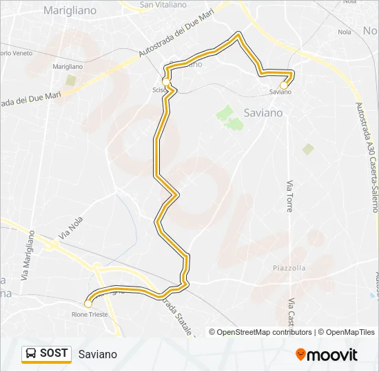 SOST Bus Line Map