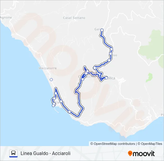 ACCIAROLI Bus Line Map