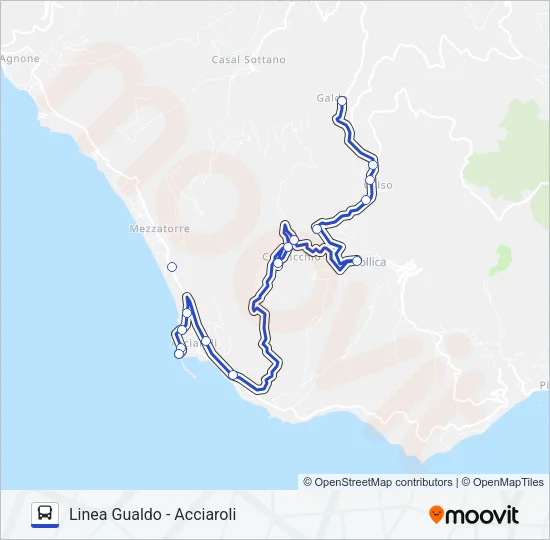 ACCIAROLI Bus Line Map